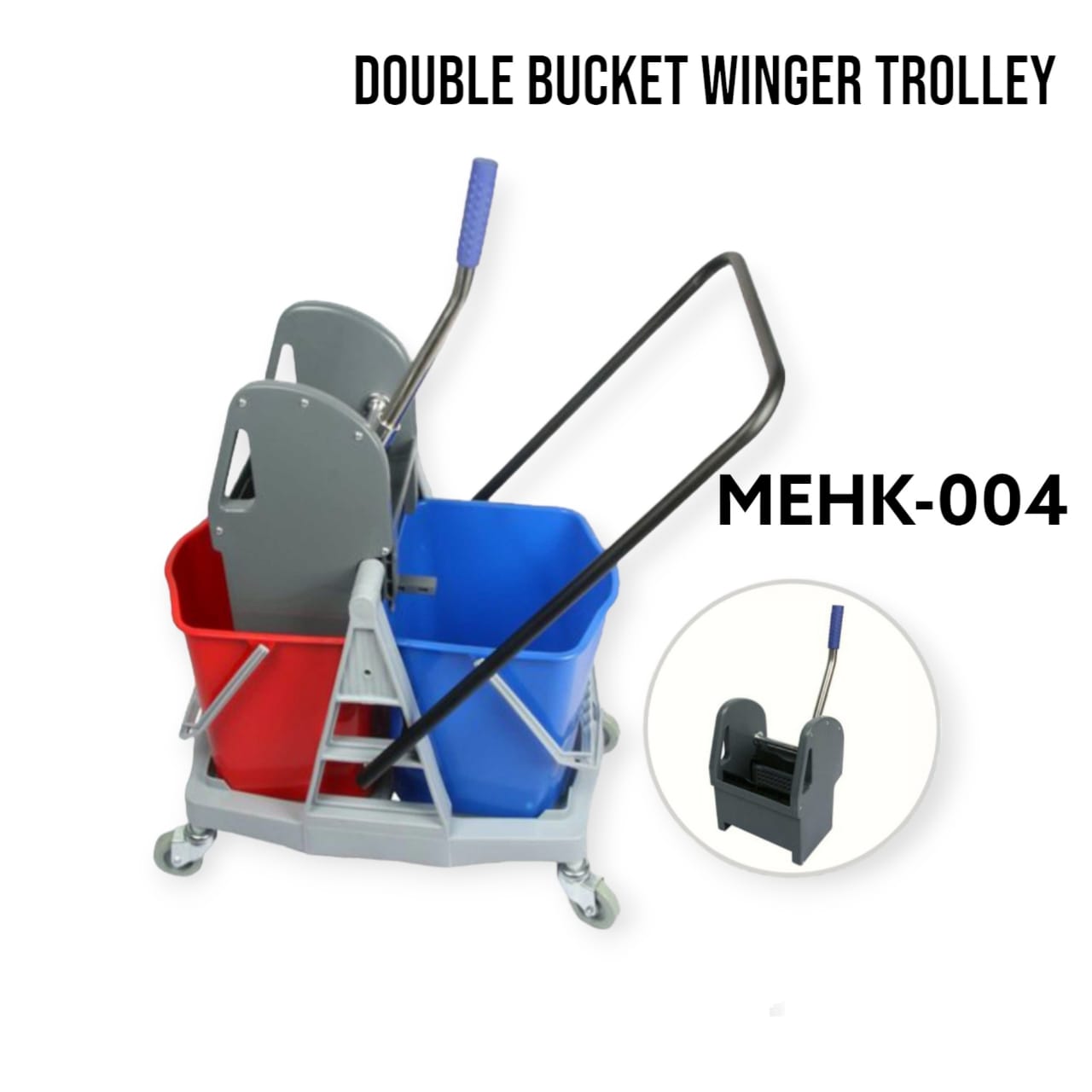 DOUBLE BUCKET MOPPING TROLLEY